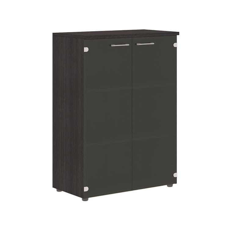Шкаф со стеклянными дверьми и топом Skyland XMC 85.2 дуб юкон 856х432х1190 XTEN