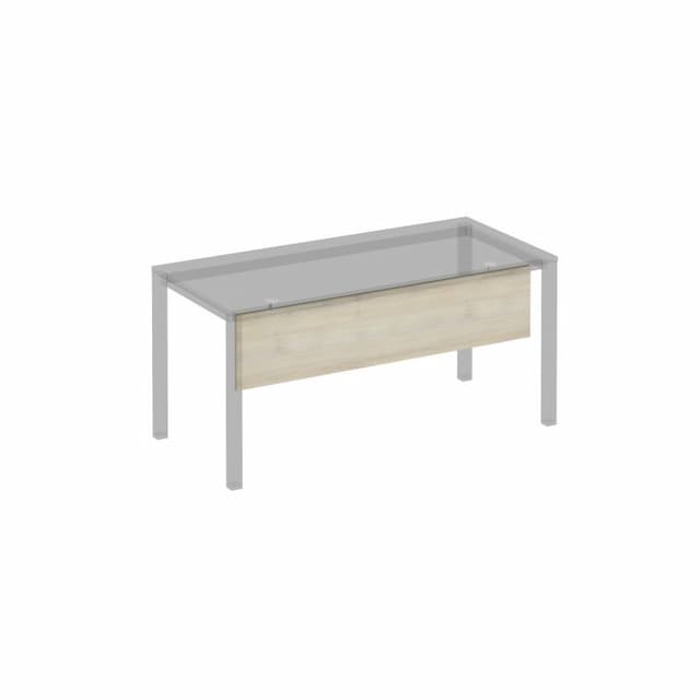 Экран стола защитный (ДСП) с кронштейнами для стола 160 на белом металлокаркасе МП2, КФ Юнитекс Комфорт КФ К.Б 814 ДШ дуб шамони