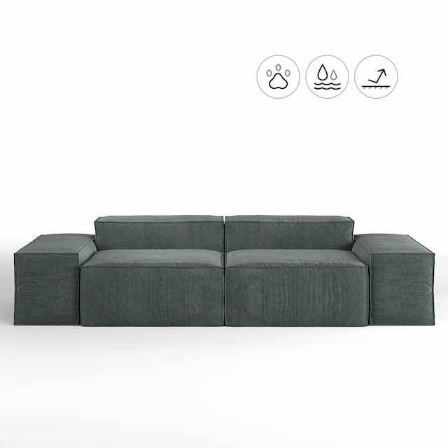 Диван модульный Мастерфабрик Рудо Kenya steel ткань велюр