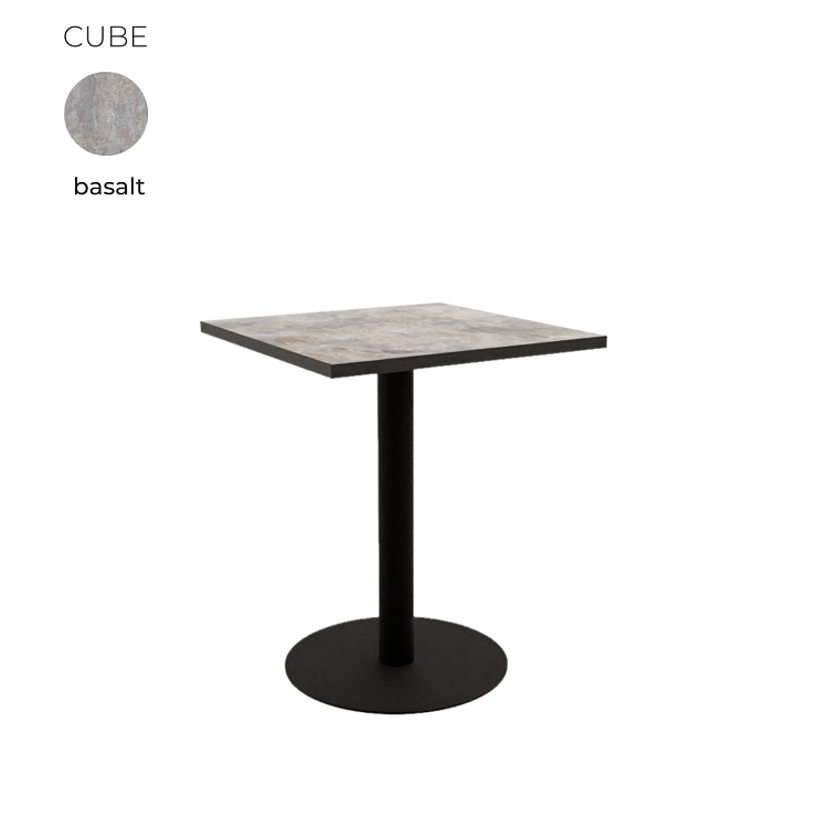 Стол обеденный квадратный Алсав 21CUBE.007 Basalt
