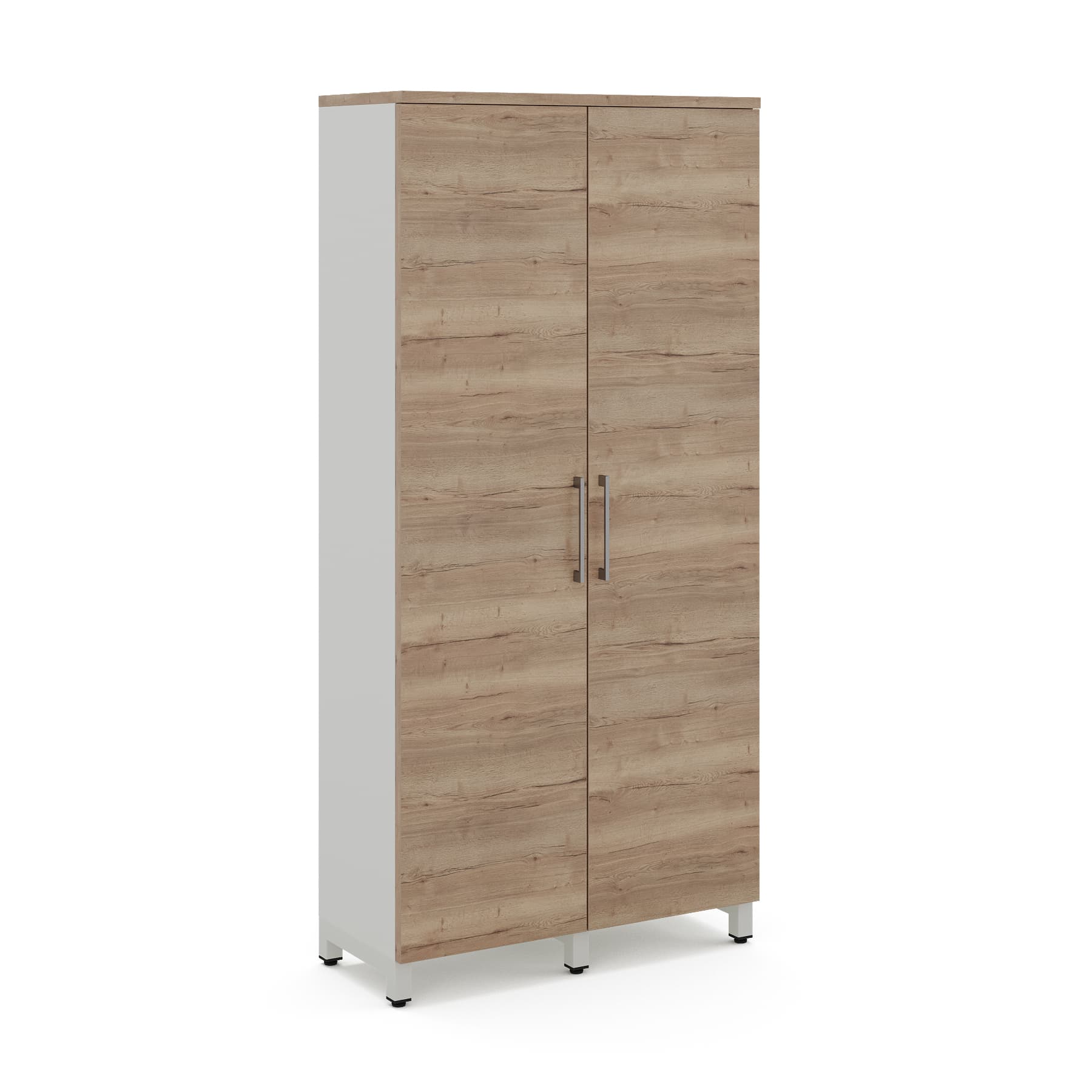 Шкаф распашной Kobor HR/5-90/40/M white/natural