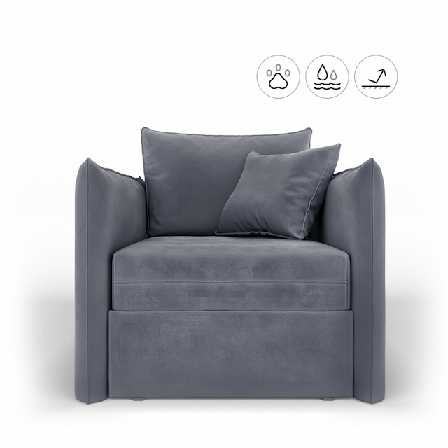 Кресло Мастерфабрик Виви Нью ТТ Kenya steel ткань велюр