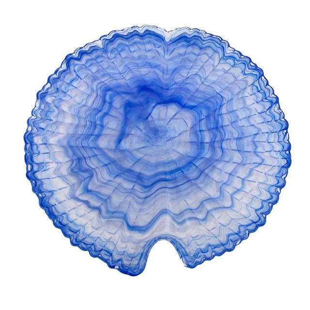 Тарелка ARDACAM Tropicana ARD 7421.64 d 19 см h 2,5 см (стекло, цвет / декор сине-белый)