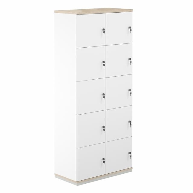 Шкаф-локер 10 ячеек Norden Allegro AG.234.WH.AR.WH
